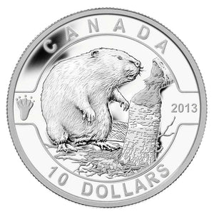2013 $10 O CANADA FULL 12 COIN SERIES: SILVER COINS WITH WOODEN BOX (6oz total)
