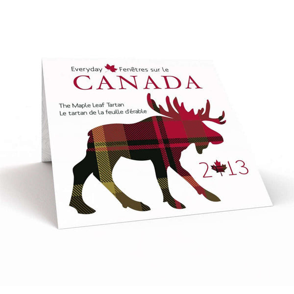 2013 50c THE MAPLE LEAF TARTAN: EVERYDAY CANADA GIFT SET