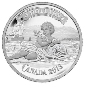 2013 $5 CANADIAN BANK OF COMMERCE BANK NOTE FINE SILVER COIN