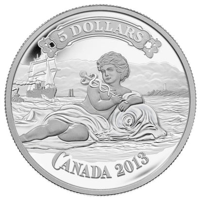 2013 $5 CANADIAN BANK OF COMMERCE BANK NOTE FINE SILVER COIN