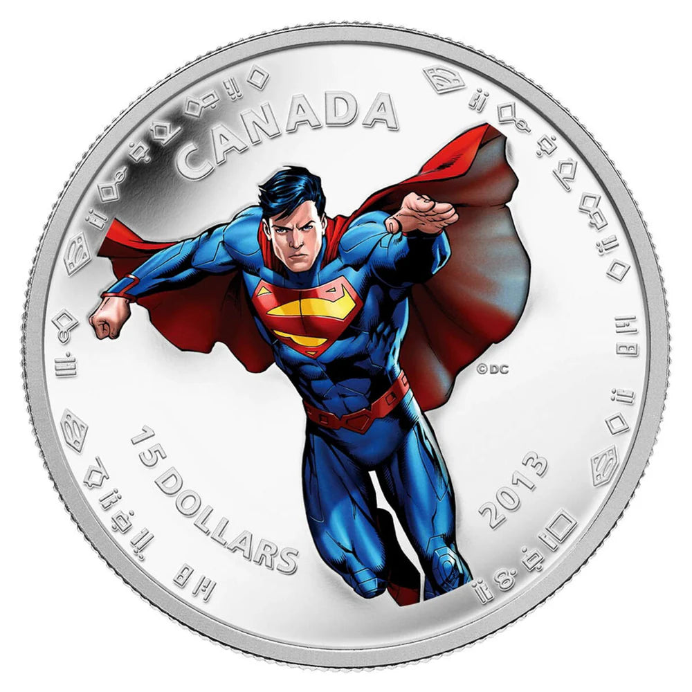 2013 1/2oz $15 75TH ANNIVERSARY OF SUPERMAN™ - MODERN DAY - FINE SILVER COIN