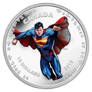 2013 1/2oz $15 75TH ANNIVERSARY OF SUPERMAN™ - MODERN DAY - FINE SILVER COIN