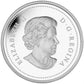 2014 1oz $20 RED TRILLIUM WITH CRYSTAL DEW DROP ELEMENTS FINE SILVER COIN