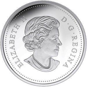 2015 1/4oz $3 400TH ANNIVERSARY OF SAMUEL DE CHAMPLAIN IN HURONIA FINE SILVER COIN