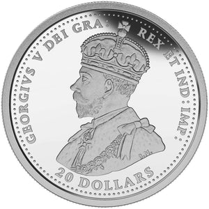2015 1oz $20 THE CANADIAN HOME FRONT - CANADA'S FIRST SUBMARINES DURING THE FIRST WORLD WAR FINE SILVER COIN