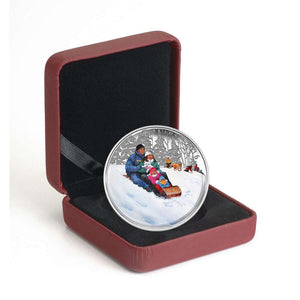 2016 1/2oz $10 WINTER FUN FINE SILVER COIN