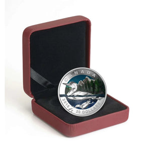 2016 1oz $20 GEOMETRY IN ART: THE LOON FINE SILVER COIN