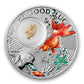 2014 $1 SYMBOLS OF LUCK: GOLDFISH FINE SILVER COIN