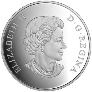 2016 1oz $20 GEOMETRY IN ART: THE MAPLE LEAF FINE SILVER COIN