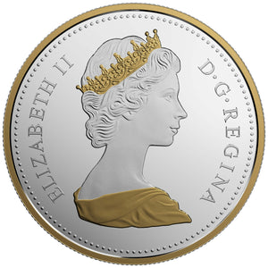 2016 2oz $1 RENEWED SILVER DOLLAR: THE LIBRARY OF PARLIAMENT FINE SILVER COIN