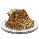 2017 10oz $100 SCULPTING COIN SERIES: COUGAR - FINE SILVER COIN