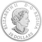 2018 1oz $20 FROZEN IN ICE: SCIMITAR SABRETOOTH CAT FINE SILVER COIN