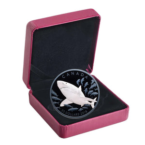2018 2oz $30 THE GREAT WHITE SHARK FINE SILVER COIN