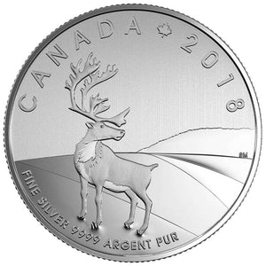 2018 1/4oz $3 CARIBOU PROOF FINE SILVER COIN