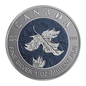 2019 2oz MAPLE LEAF FRACTIONAL SET: A BICENTENNIAL CELEBRATION - FINE SILVER COIN SET (COA SIGNED BY THE ARTIST)