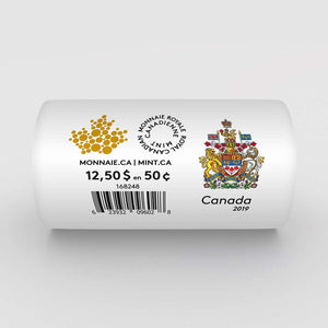2019 50-CENT 150TH SPECIAL WRAP CIRCULATION COIN ROLL
