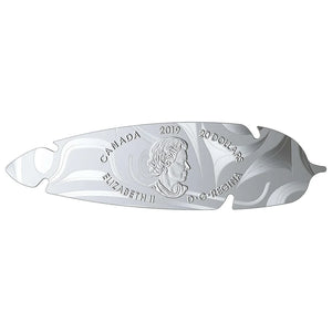2019 1oz $20 THE EAGLE FEATHER FINE SILVER COIN
