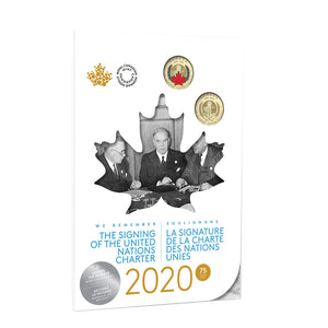 2020 COMMEMORATIVE COLLECTOR KEEPSAKE CARD WE REMEMBER: THE SIGNING OF THE UNITED NATIONS CHARTER