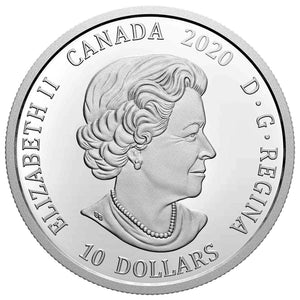 2020 1/2oz $10 350TH ANNIVERSARY OF HUDSON'S BAY COMPANY FINE SILVER COIN