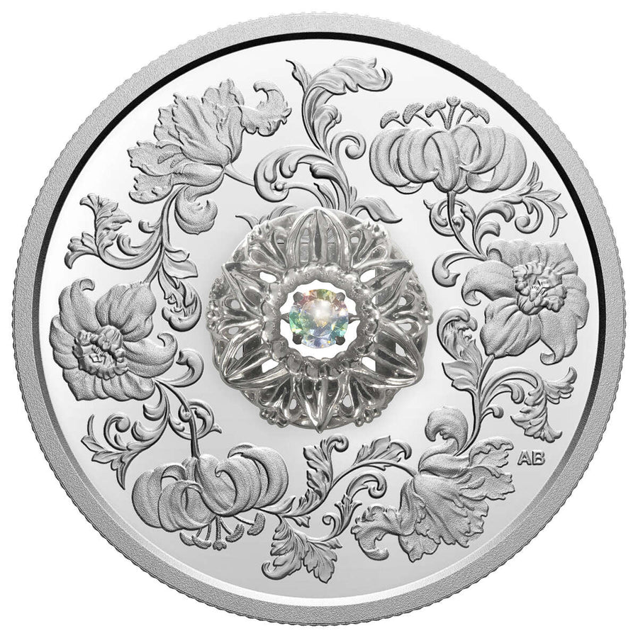 2020 $20 DANCING DIAMOND: SPARKLE OF THE HEART FINE SILVER COIN