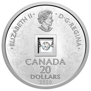2020 $20 DANCING DIAMOND: SPARKLE OF THE HEART FINE SILVER COIN