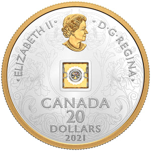 2021 $20 FINE SILVER COIN SPARKLE OF THE HEART (LC)