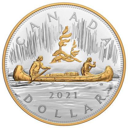 E-TRANSFER ONLY - 2021 $1 KILO COIN THE QUINTESSENTIAL VOYAGEUR FINE SILVER