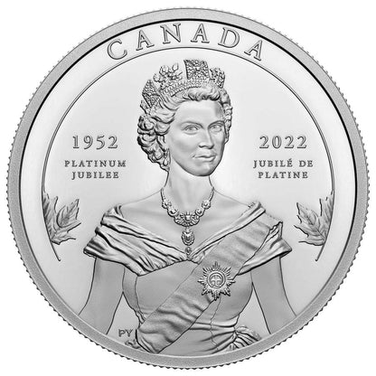 2022 2oz $20 £2 PLATINUM JUBILEE CELEBRATION SET HER MAJESTY QUEEN ELIZABETH II FINE SILVER 2-COIN SET
