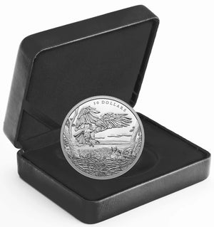 2022 2oz $30 MULTIFACETED ANIMAL FAMILY: BALD EAGLES FINE SILVER COIN