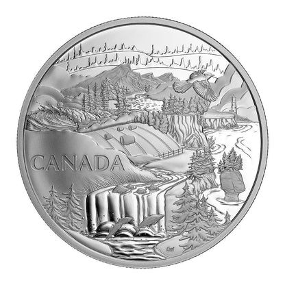 2022 2oz $30 VISIONS OF CANADA FINE SILVER COIN