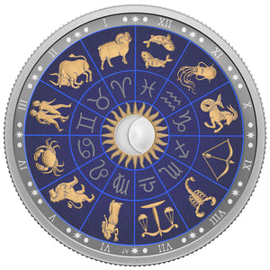 2022 $30 2oz SIGNS OF THE ZODIAC FINE SILVER COIN