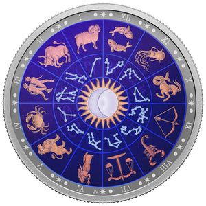 2022 $30 2oz SIGNS OF THE ZODIAC FINE SILVER COIN