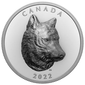 2022 1oz $25 TIMBER WOLF FINE SILVER COIN