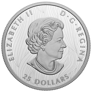2022 1oz $25 TIMBER WOLF FINE SILVER COIN