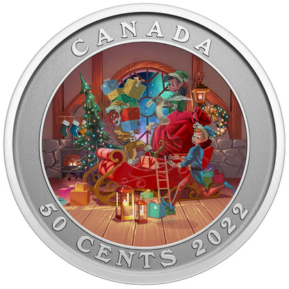 2022 50-CENT LENTICULAR COIN SANTA'S SLEIGH