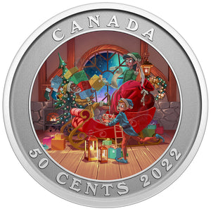 2022 50-CENT LENTICULAR COIN SANTA'S SLEIGH