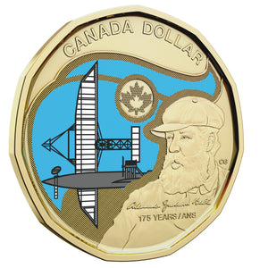 2022 $1 SPECIAL WRAP ROLL 175TH ANNIVERSARY OF THE BIRTH OF ALEXANDER GRAHAM BELL (COLOURIZED)