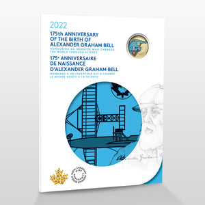 2022 COMMERATIVE COLLECTOR KEEPSAKE CARD 175TH ANNIVERSARY OF THE BIRTH OF ALEXANDER GRAHAM BELL