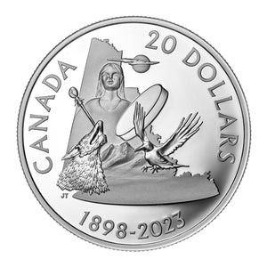 2023 1oz $20 125TH ANNIVERSARY OF YUKON FINE SILVER COIN