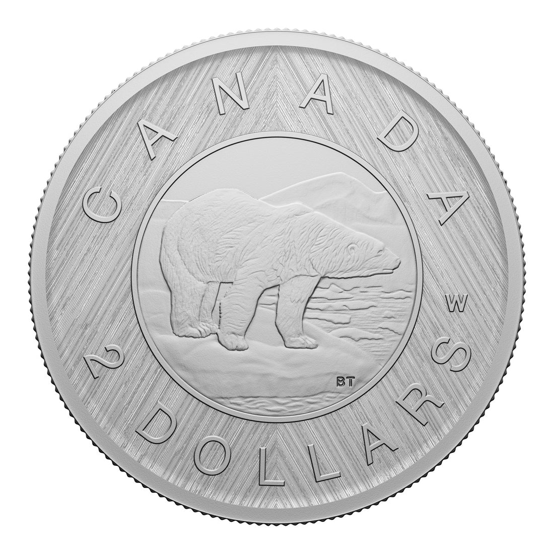 2023 $2 TRIBUTE: W MINT MARK - POLAR BEAR FINE SILVER COIN