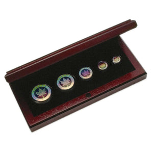 2003 SILVER MAPLE LEAF HOLOGRAM SET 15TH ANNIVERSARY (1.9oz)
