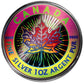 2003 SILVER MAPLE LEAF HOLOGRAM SET 15TH ANNIVERSARY (1.9oz)