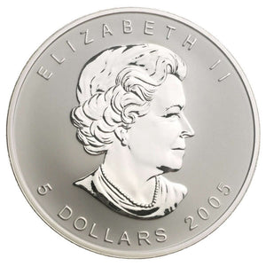 SALE - 2005 1oz $5 MAPLE LEAF OF HOPE (NO BEAUTY BOX)