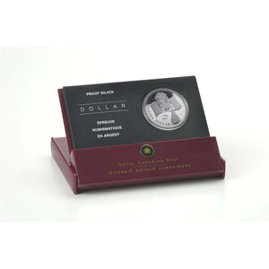 2005 $1 PROOF SILVER DOLLAR 40TH ANNIVERSARY OF CANADA'S NATIONAL FLAG