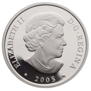 2005 1oz $20 NATURAL WONDERS: NORTHWEST TERRITORIES DIAMONDS FINE SILVER COIN