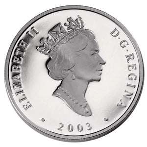 2003 1oz $20 NATURAL WONDERS THE ROCKIES FINE SILVER COIN