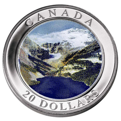 2003 1oz $20 NATURAL WONDERS THE ROCKIES FINE SILVER COIN