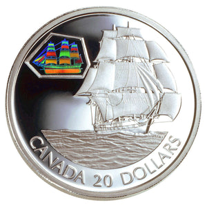 2001 1oz $20 THE MARCO POLO TRANSPORTATION COIN