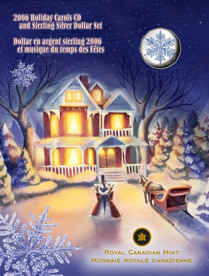 2006 HOLIDAY CAROLS CD AND STERLING SILVER DOLLAR SET