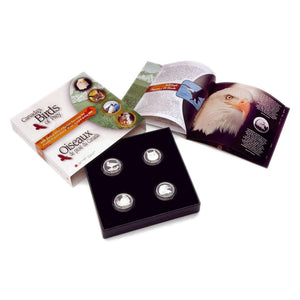 2000 50c CANADA'S BIRDS OF PREY: 4-COIN SET